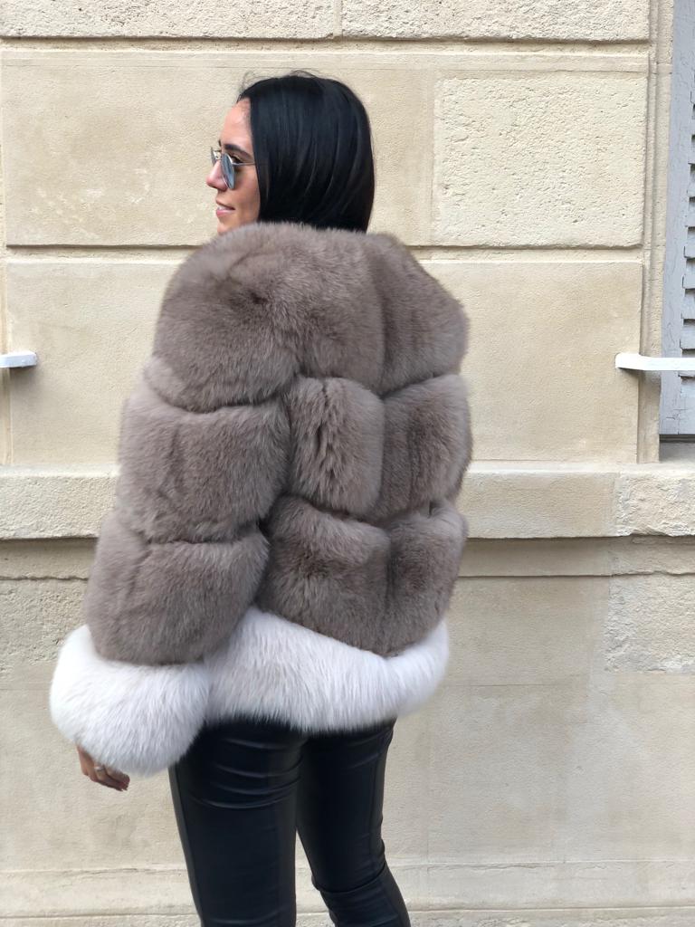 Double colors coat
