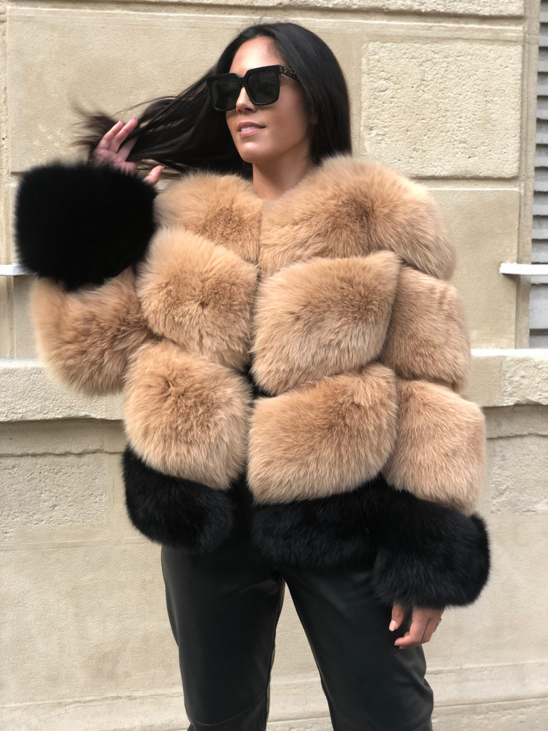 Double colors coat